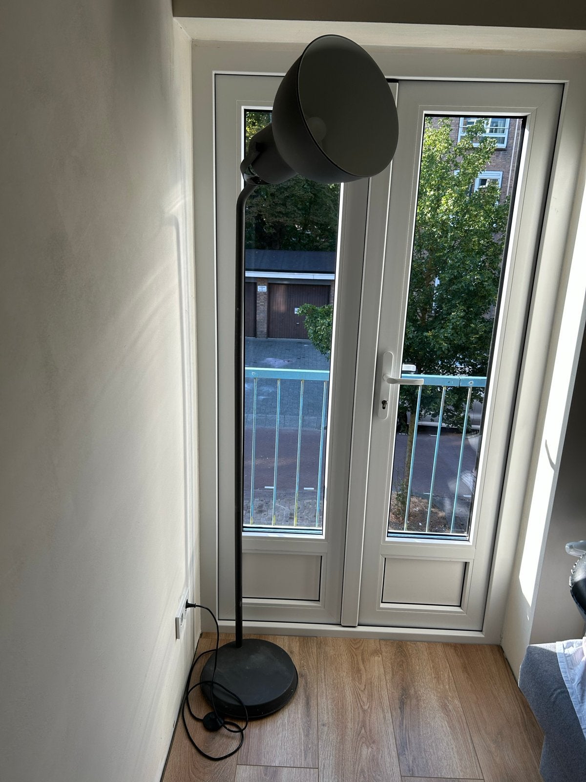 IKEA Hektar vloerlamp, Ophalen, E27 (groot), Zo goed als nieuw, Metaal