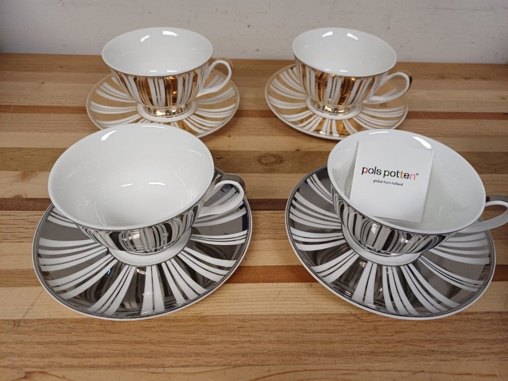 Pols Potten thee servies - in doos, Huis en Inrichting, Overige merken, Ophalen of Verzenden, Zo goed als nieuw, Overige stijlen