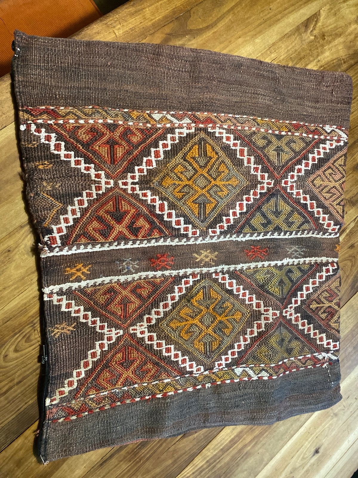 Authentieke nooit gebruikte Kelim kussenhoes 65x59 cm, Huis en Inrichting, Nieuw, Rechthoekig, Berber, 50 tot 100 cm