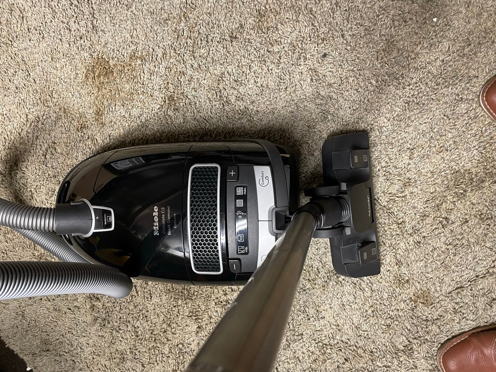 Miele C3 Black Diamond Ecoline  stofzuiger €115, Witgoed en Apparatuur, Stofzak, Ophalen of Verzenden, Zo goed als nieuw, Miele