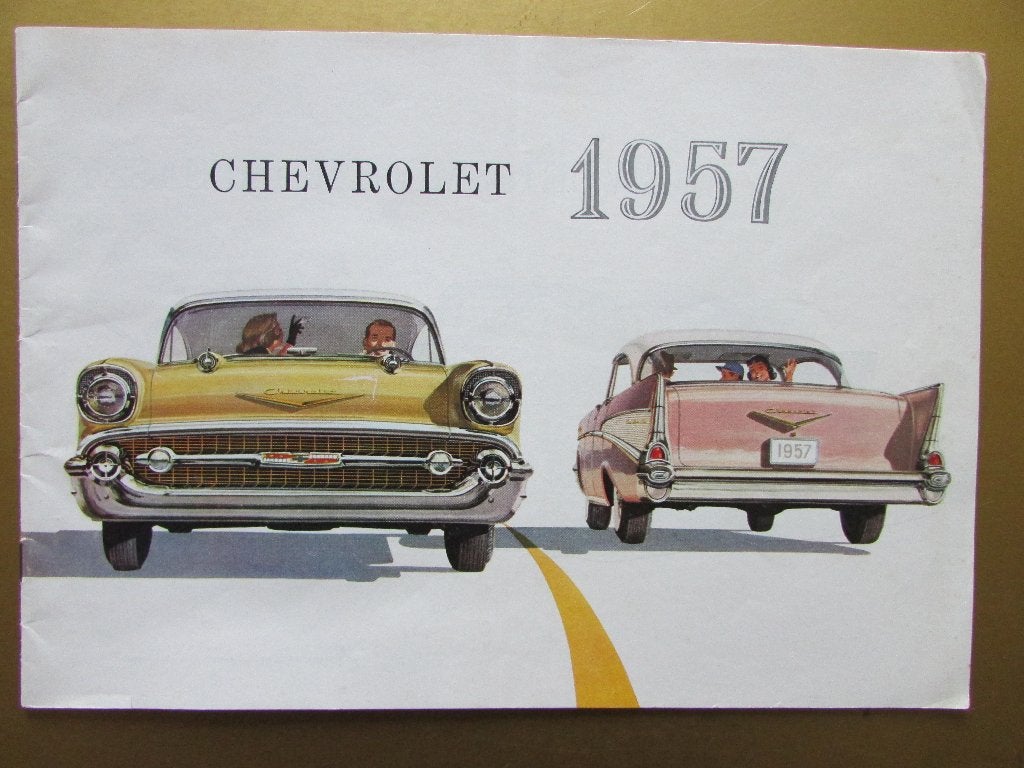 1957 Chevrolet prestige brochure, Engels, Ophalen of Verzenden, Gelezen, Chevrolet