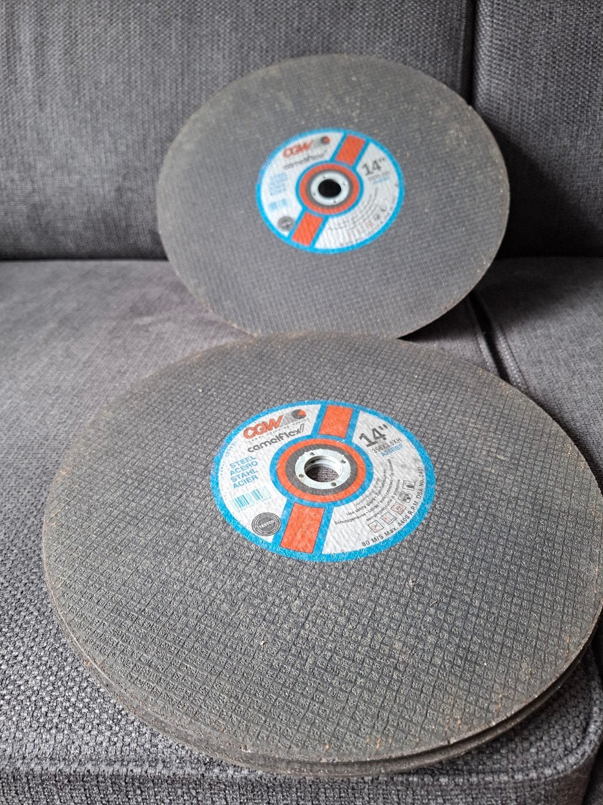 Drie CGW CamelFlex Doorslijpschijven 14 inch (356mm), Ophalen, Nieuw, 1000 watt of meer, Haakse handslijpmachine