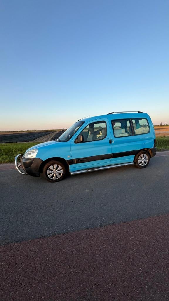 Citroën Berlingo 1.4 I 2003 Blauw camper busje, Auto's, Citroën, Stof, 4 cilinders, Blauw, USB