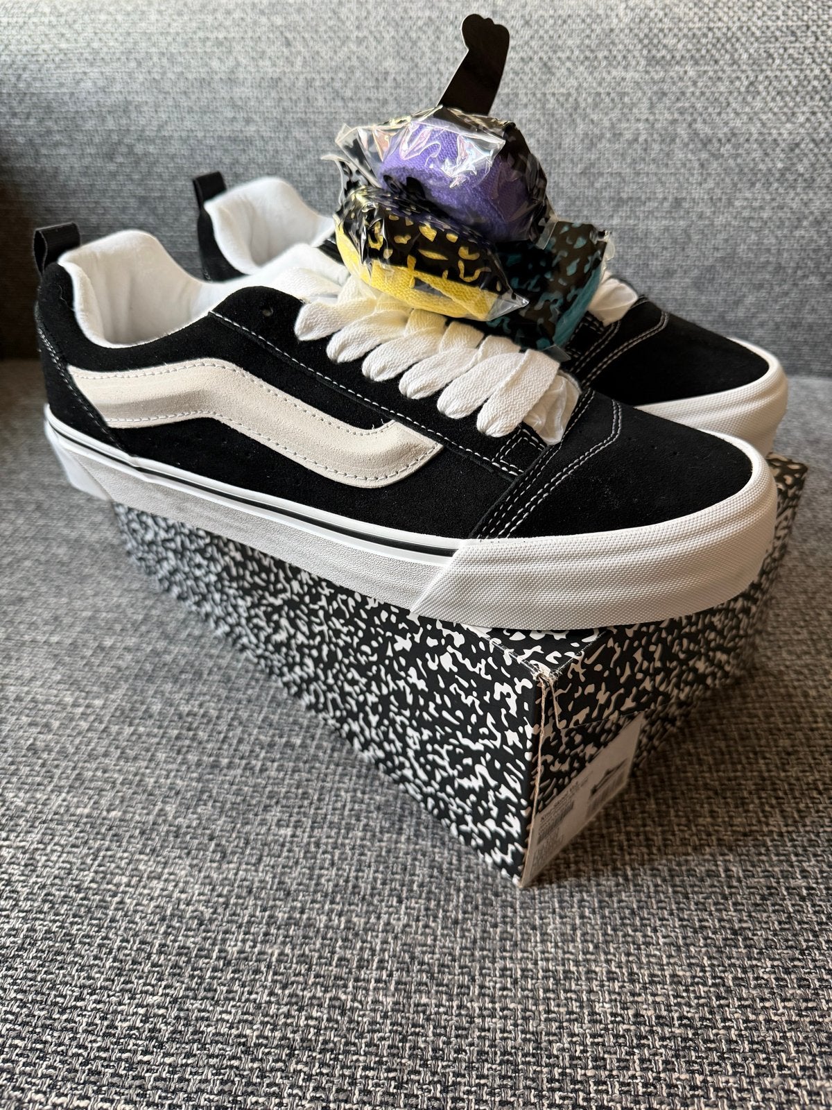 Vans Knu-Skool VR3 x Imran Potato - Maat 44 (US 10.5), Zwart, Nieuw, Ophalen of Verzenden, Sneakers of Gympen
