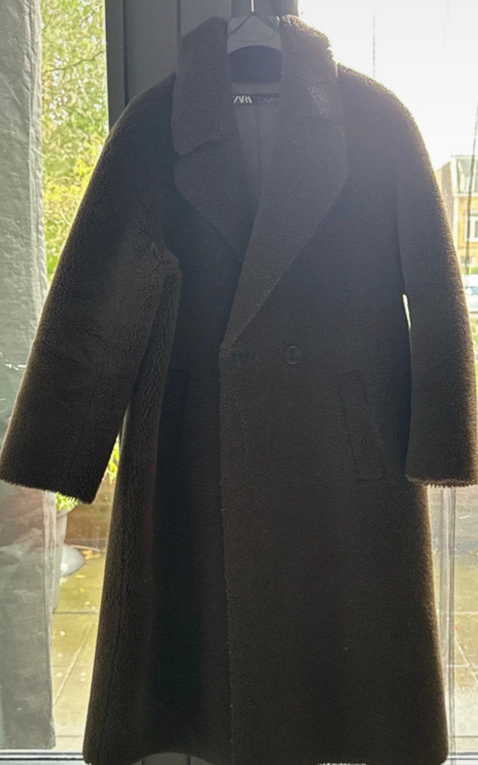 Zara Teddy Jas, Verzenden, Zo goed als nieuw, Zwart