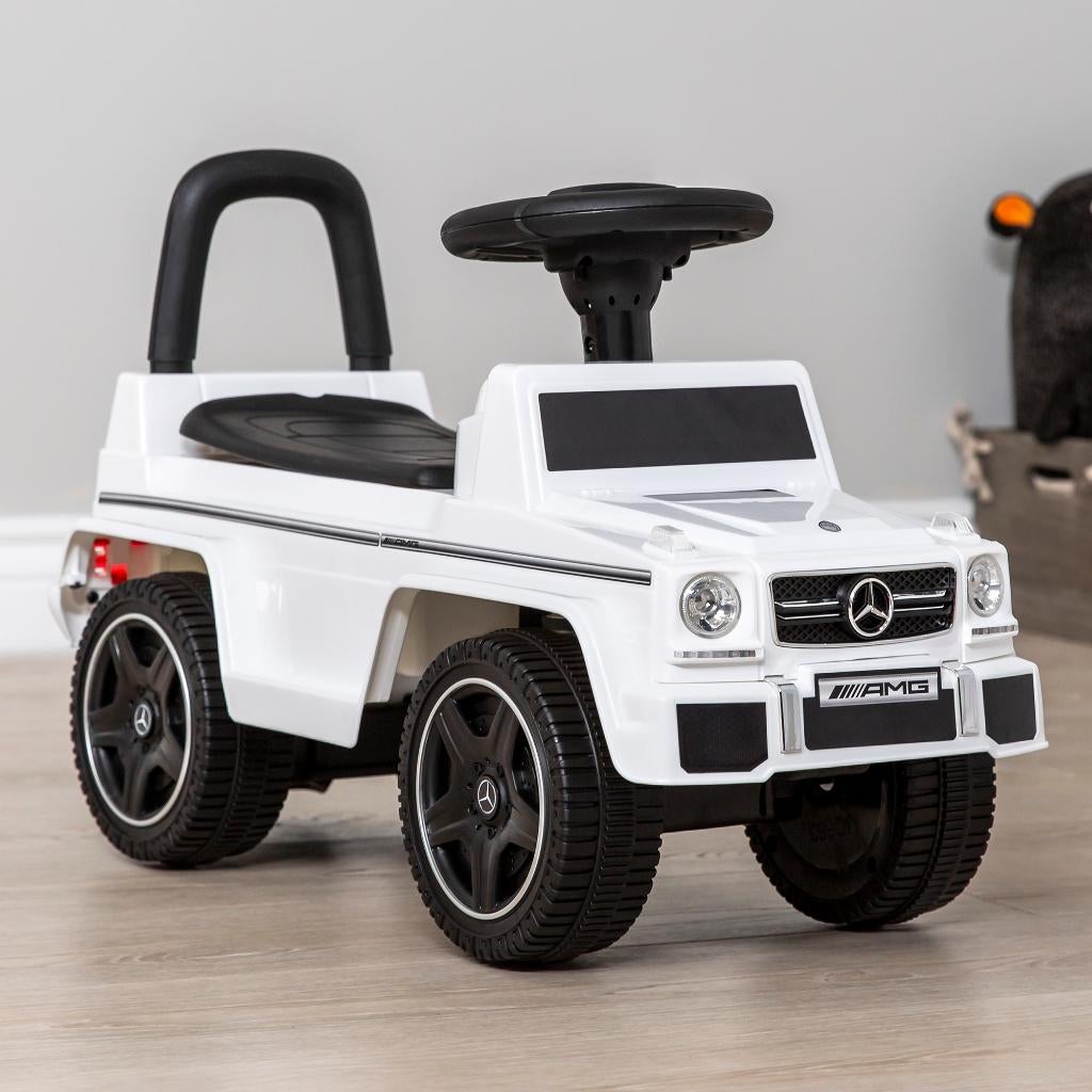 Mercedes G63 AMG loopauto Wit met USB en AUX input NIEUW, Ophalen of Verzenden, Nieuw, Overige typen, Met wieltjes