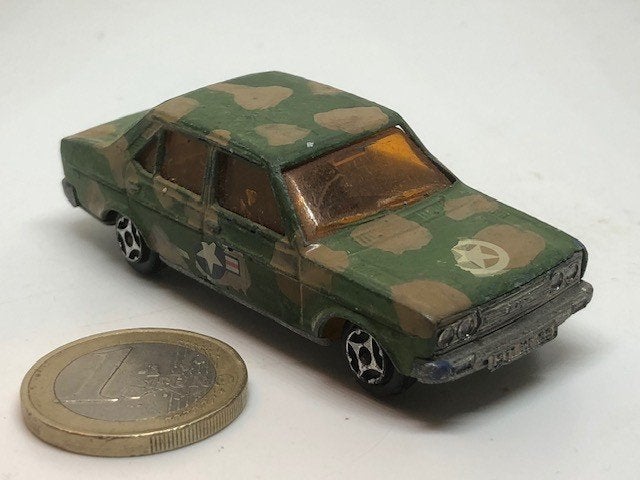FIAT 131 S Camouflage, Norev, Hobby en Vrije tijd, Ophalen of Verzenden, Gebruikt, Auto