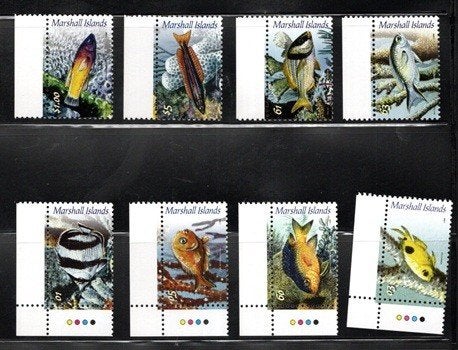 VISSEN. POSTFRIS. jaar 2008; Marshall Islands, Ophalen of Verzenden, Postfris, Dier of Natuur