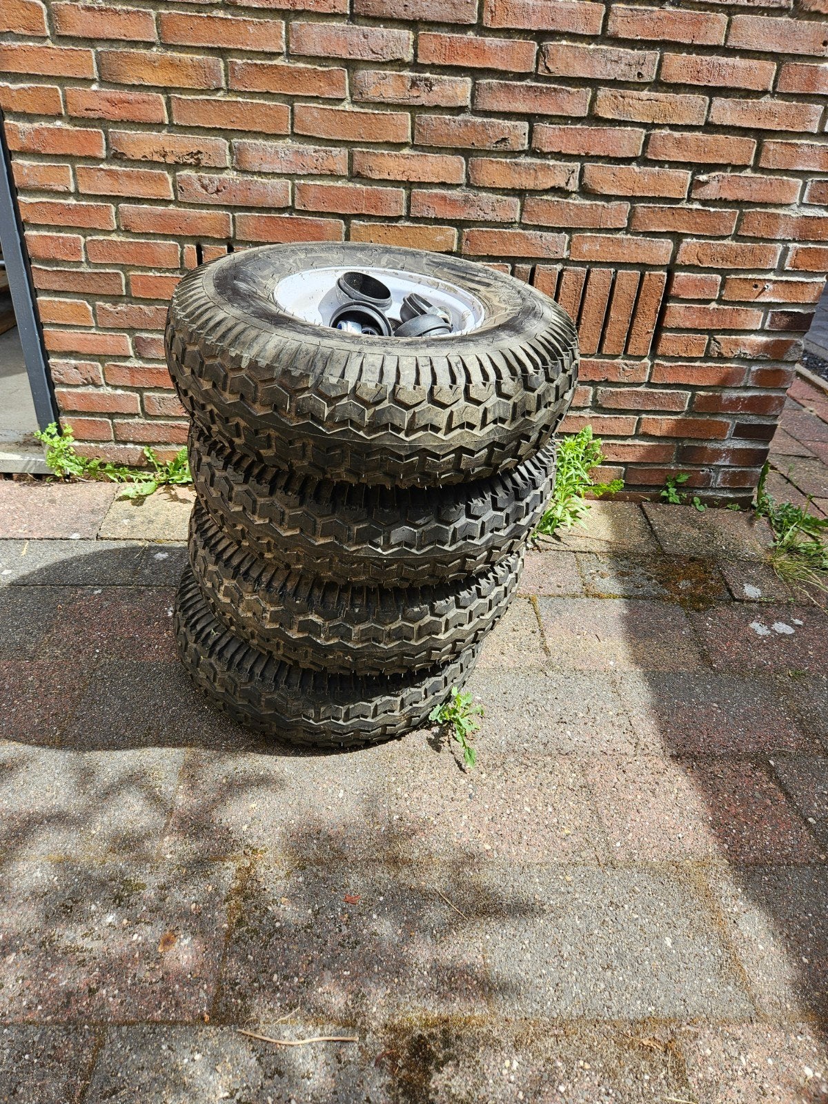 Wielen met velg - 6.00-9 banden, Doe-het-zelf en Verbouw, Transportwagens, Minder dan 60 liter, Ophalen, Nieuw, Overige typen