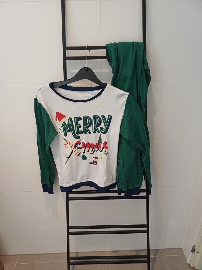 Kerstpyjama, maat is voor 10 jaar, Ophalen of Verzenden, Gebruikt, Jongen, Nacht- of Onderkleding