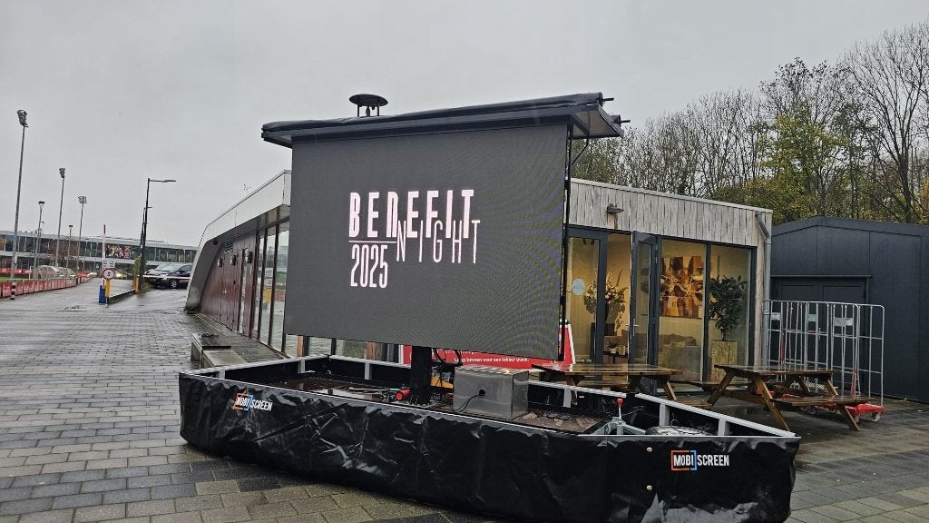 Led video scherm op mobile, Ophalen of Verzenden, Zo goed als nieuw, Info@mobiscreen.tv, Screen Led