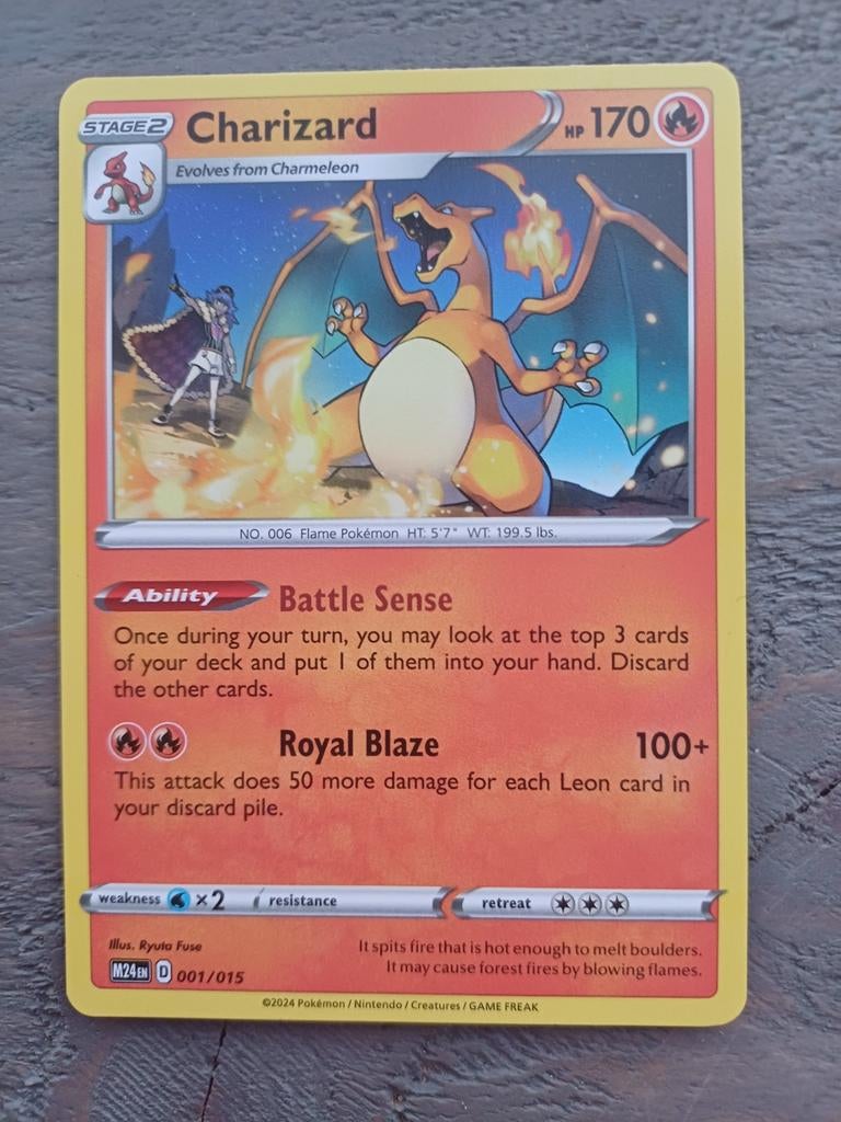 Charizard McDonald's 2024 Pokémon kaart 001/015, Ophalen of Verzenden