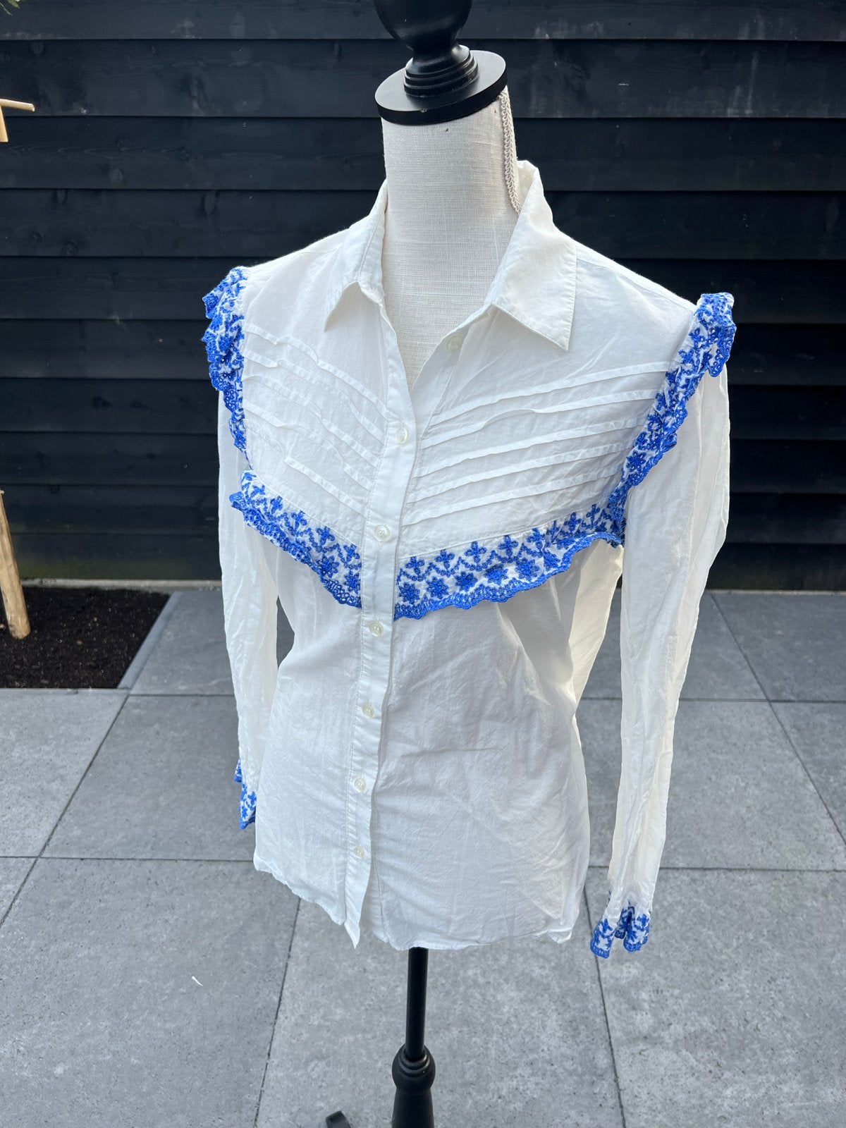 Beaumont blouse maat 38, Kleding | Dames, Blouses en Tunieken, Ophalen of Verzenden, Gedragen, Maat 38/40 (M), Wit