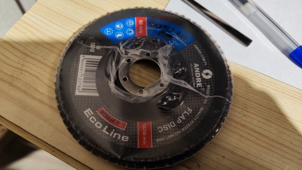 Nieuwe ANDRE Lamellenschijf 125mm Korrel 40 - Slijpschijf, Verzenden, Nieuw, Minder dan 700 watt, Haakse handslijpmachine