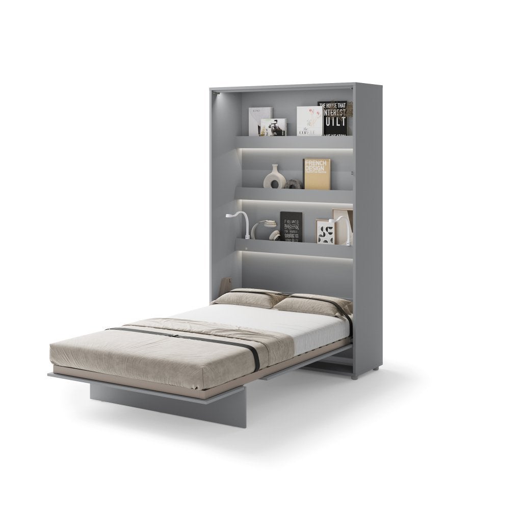 Concept opklapbed verticaal - 120x200 - Grijs, Niet ingevuld, Niet ingevuld, Niet ingevuld