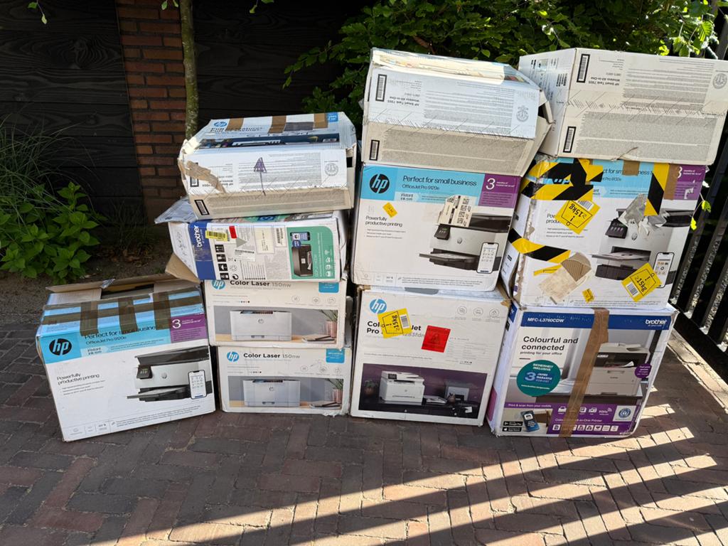 Retour partij printers - 11 stuks, Computers en Software, Printers, Niet werkend, Printer, Ophalen