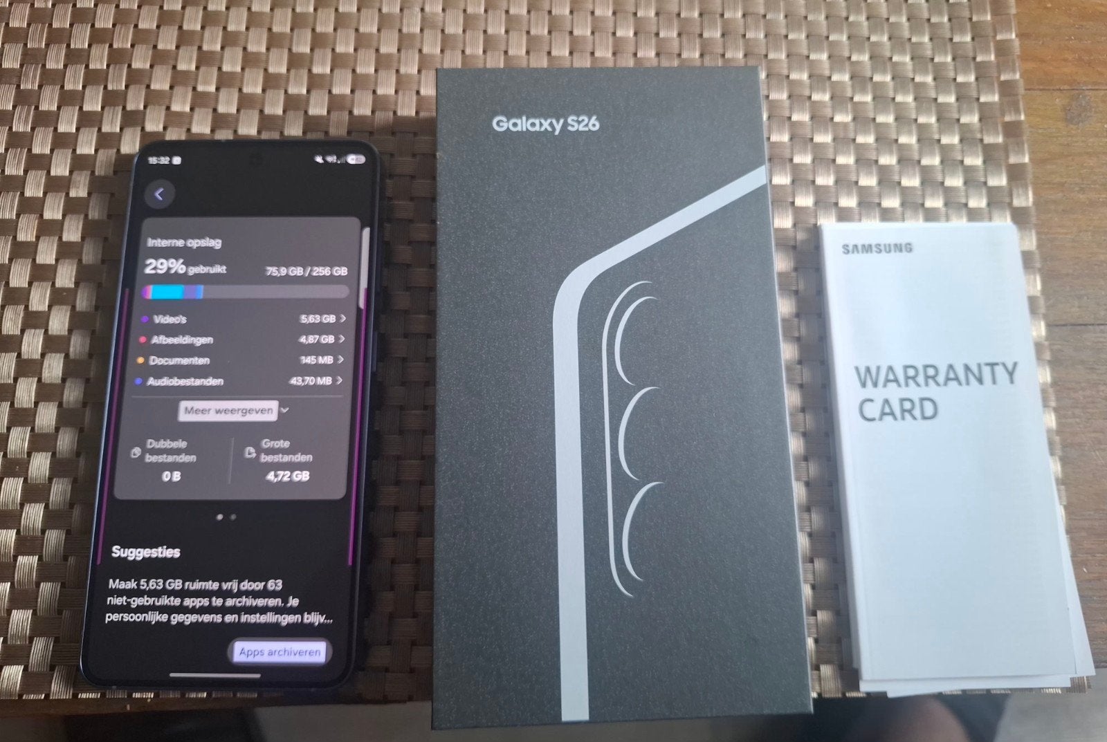 Nieuwe Samsung Galaxy S26 - 256GB Cobalt Violet, Nieuw, Ophalen of Verzenden, Zonder simlock, Zonder abonnement