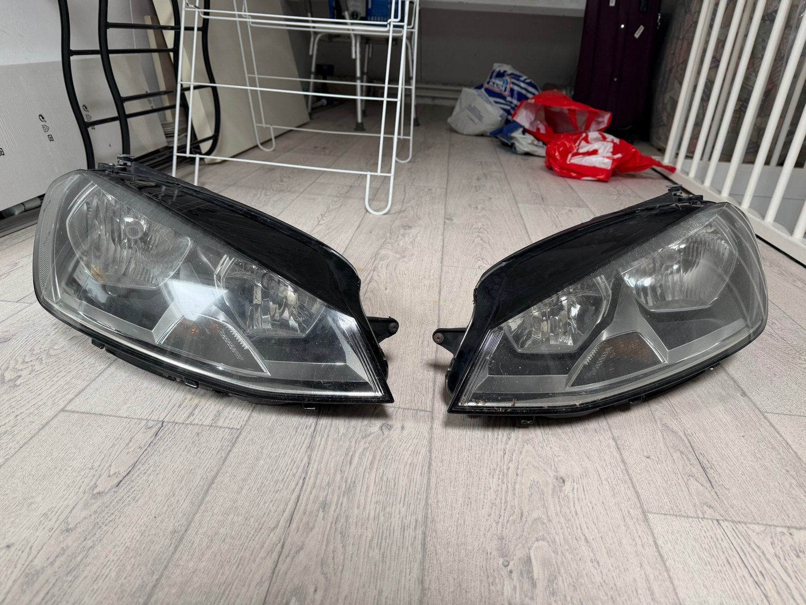 Koplampen Volkswagen Golf 7 (set van 2), Auto-onderdelen, Verlichting, Ophalen, Gebruikt, Volkswagen