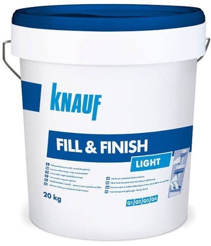 Emmer halfvol Knauf Fill & Finish Light 20kg stuc-/vulmiddel, Ophalen, Mdf, Plinten