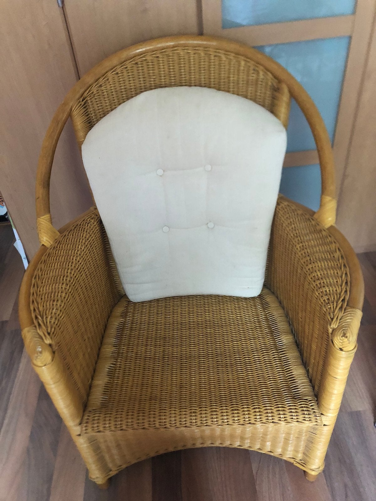 Rotan stoel, Huis en Inrichting, Stoelen, Ophalen, Gebruikt, Overige kleuren, Riet of Rotan