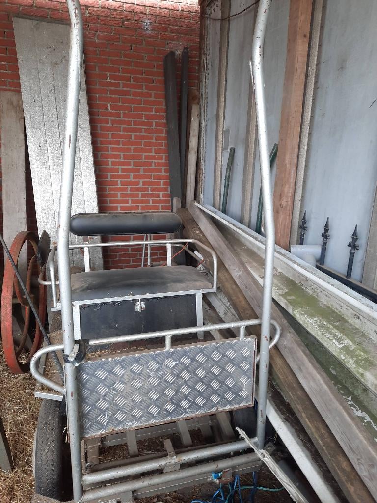 2 menkarren + compleet tuig pony, Dieren en Toebehoren, Rijtuigen en Koetsen, Gebruikt, Overige typen, Pony