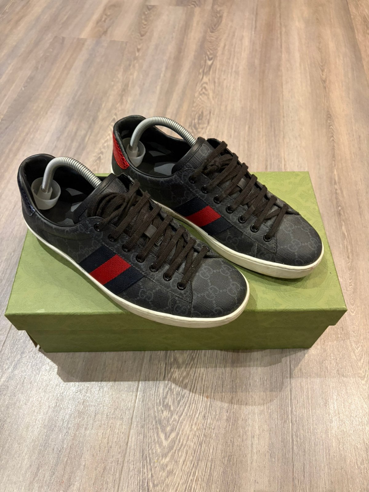 Gucci “Ace” sneakers maat 41 (7), Verzenden, Blauw, Sneakers of Gympen, Zo goed als nieuw