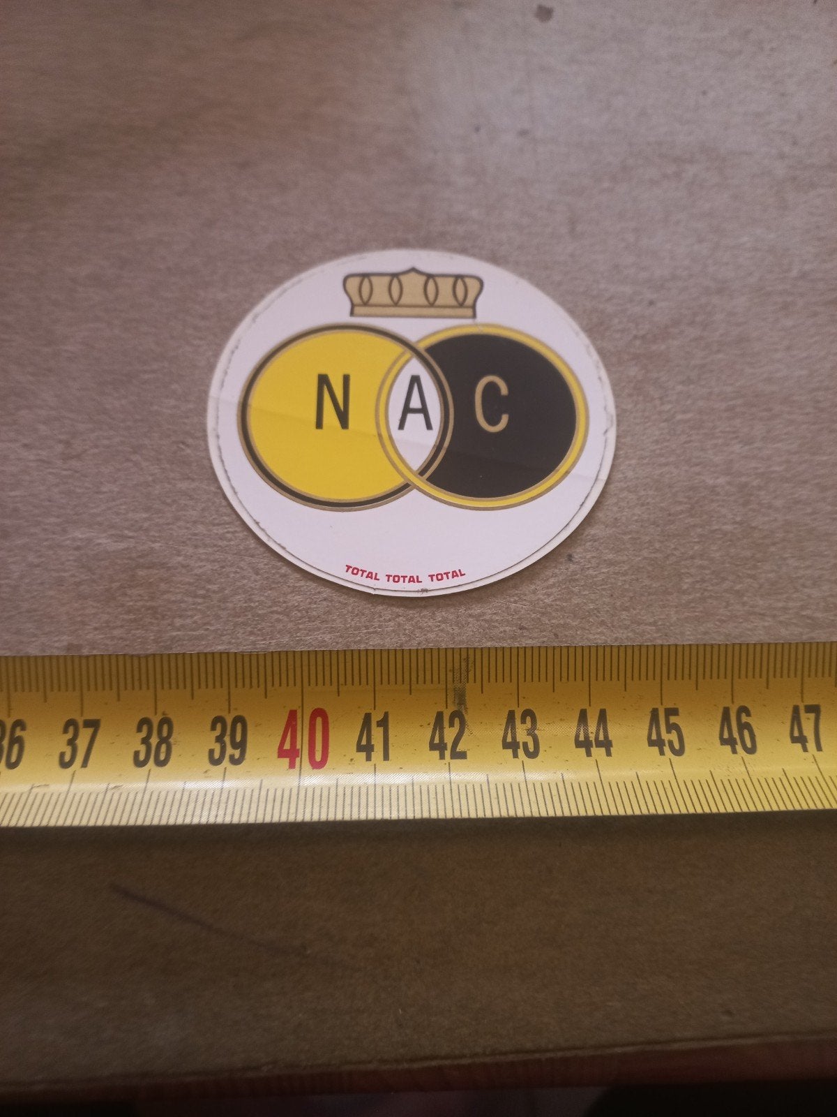 Vintage NAC Total Total Total sticker, Auto diversen, Ophalen of Verzenden