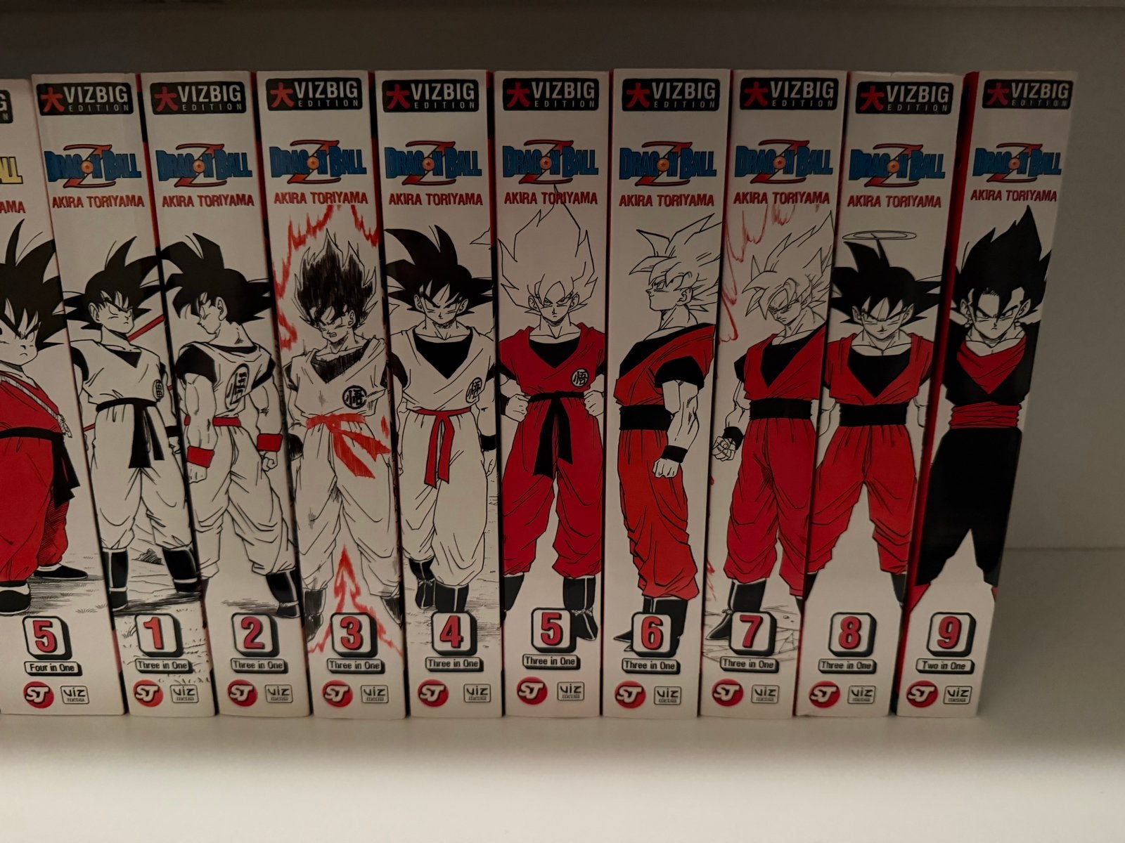 Manga Dragon Ball Z Vizbig Edition deel 1 t/m 9, Complete serie of reeks, Ophalen of Verzenden, Zo goed als nieuw