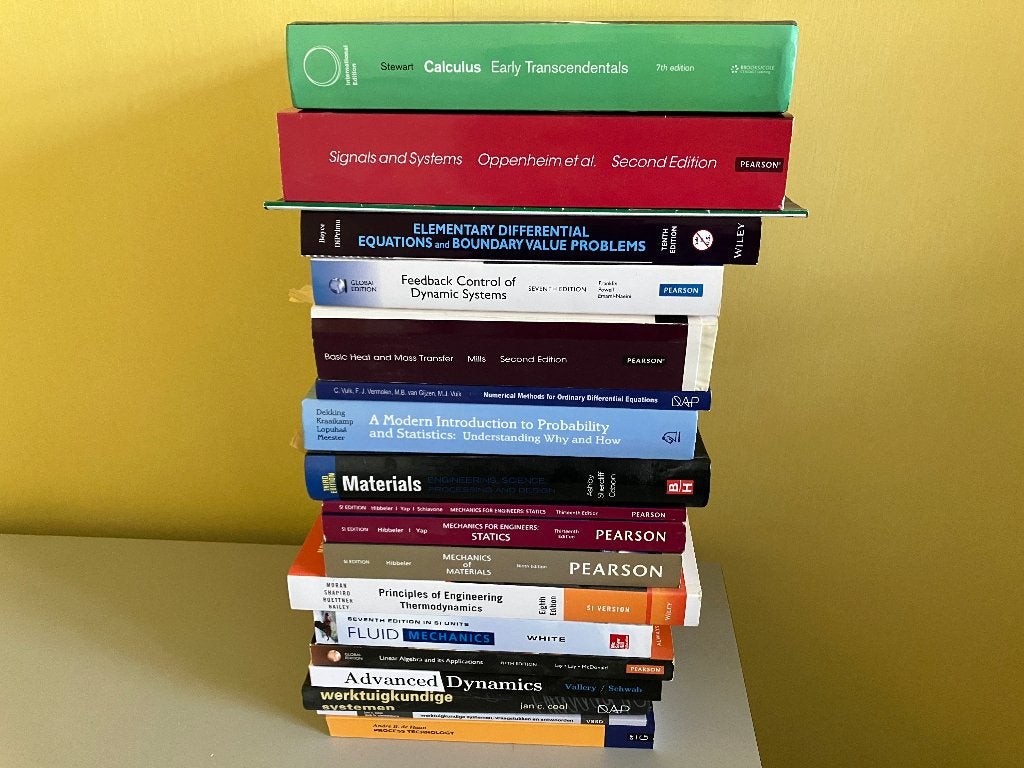 19 boeken studieboeken werktuigbouw mechanical TU Delft, Boeken, Diverse auteurs, Ophalen of Verzenden, Beta, WO