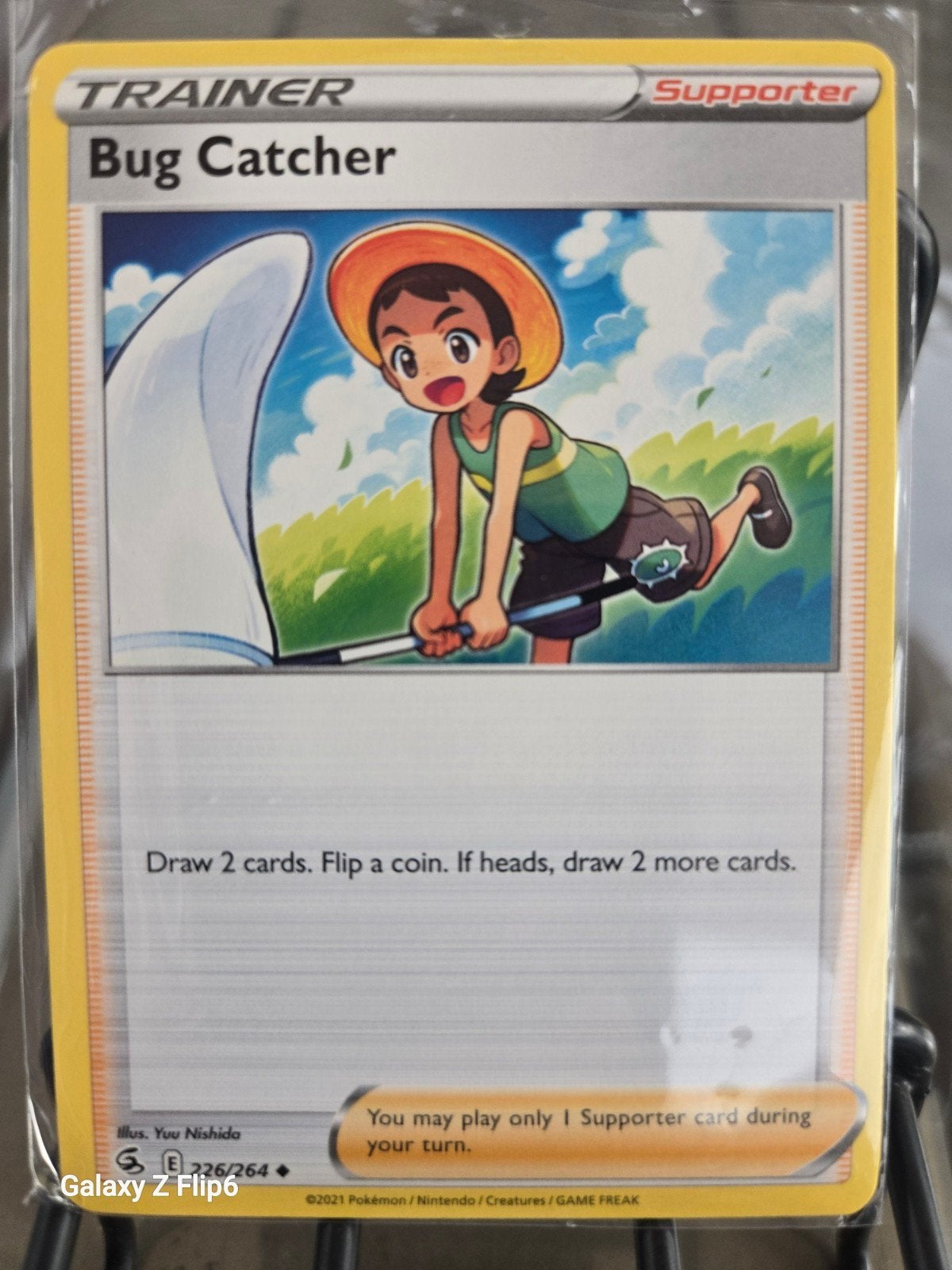 Pokémon TCG: Bug Catcher Supporter Kaart (226/264), Ophalen of Verzenden, Zo goed als nieuw, Losse kaart