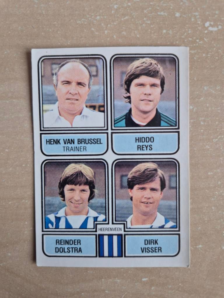 Panini Voetbal 82 Van Brussel Heys Heerenveen, Ophalen of Verzenden, Zo goed als nieuw, Overige binnenlandse clubs, Poster, Plaatje of Sticker