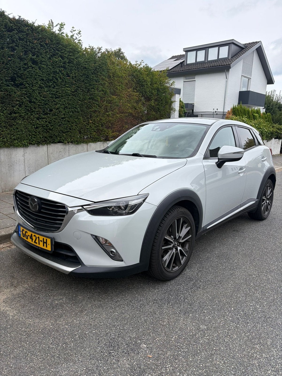 Mazda CX-3 2.0 Skyactiv- GT-M 88KW 2015 Wit, Auto's, Mazda, 1998 cc, Zwart, 4 cilinders, Origineel Nederlands