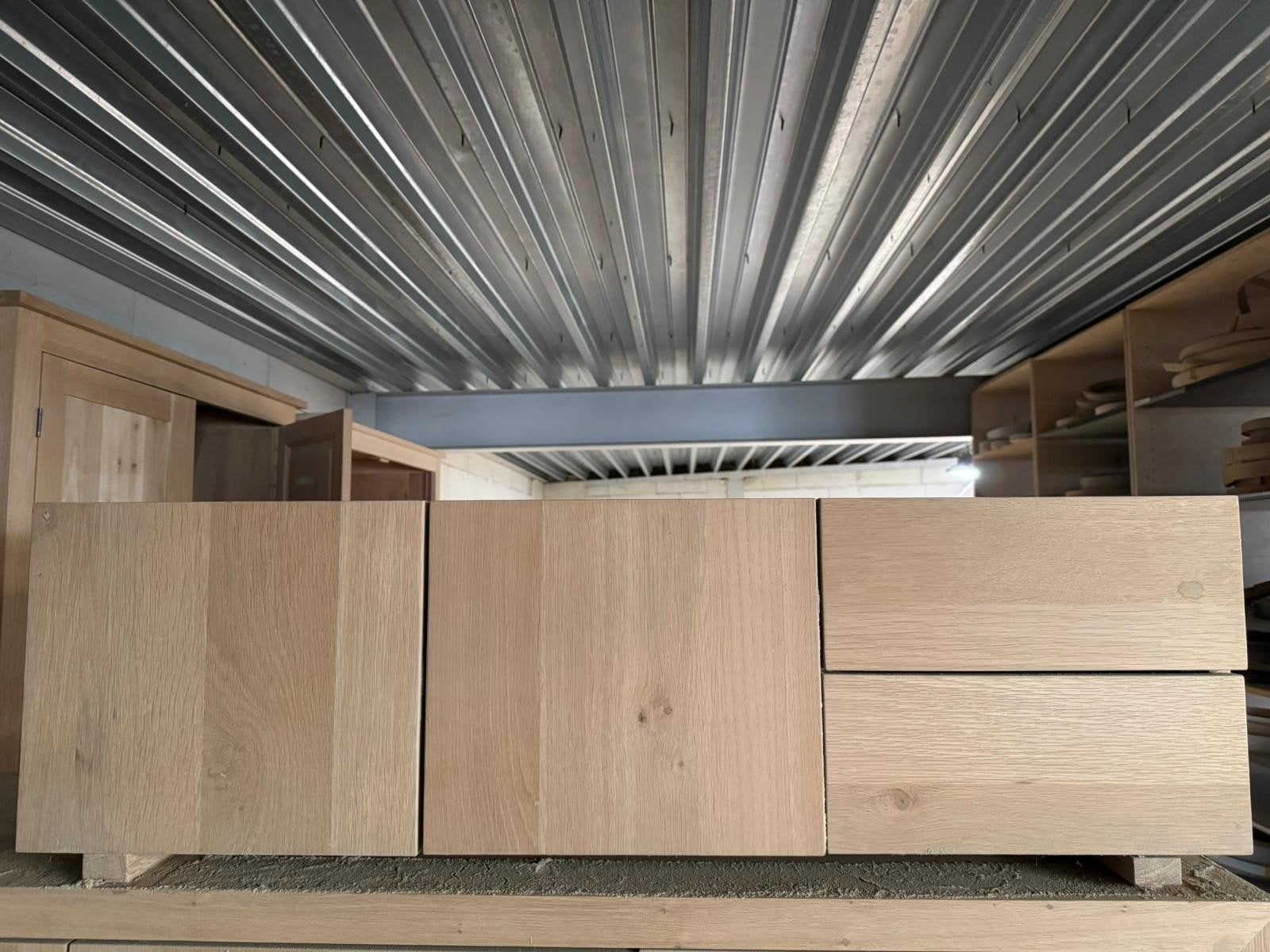 MDF Eik fin TV Dress (klp-dr-2la) 104x34/32,5h Havezathe, Ophalen, Nieuw