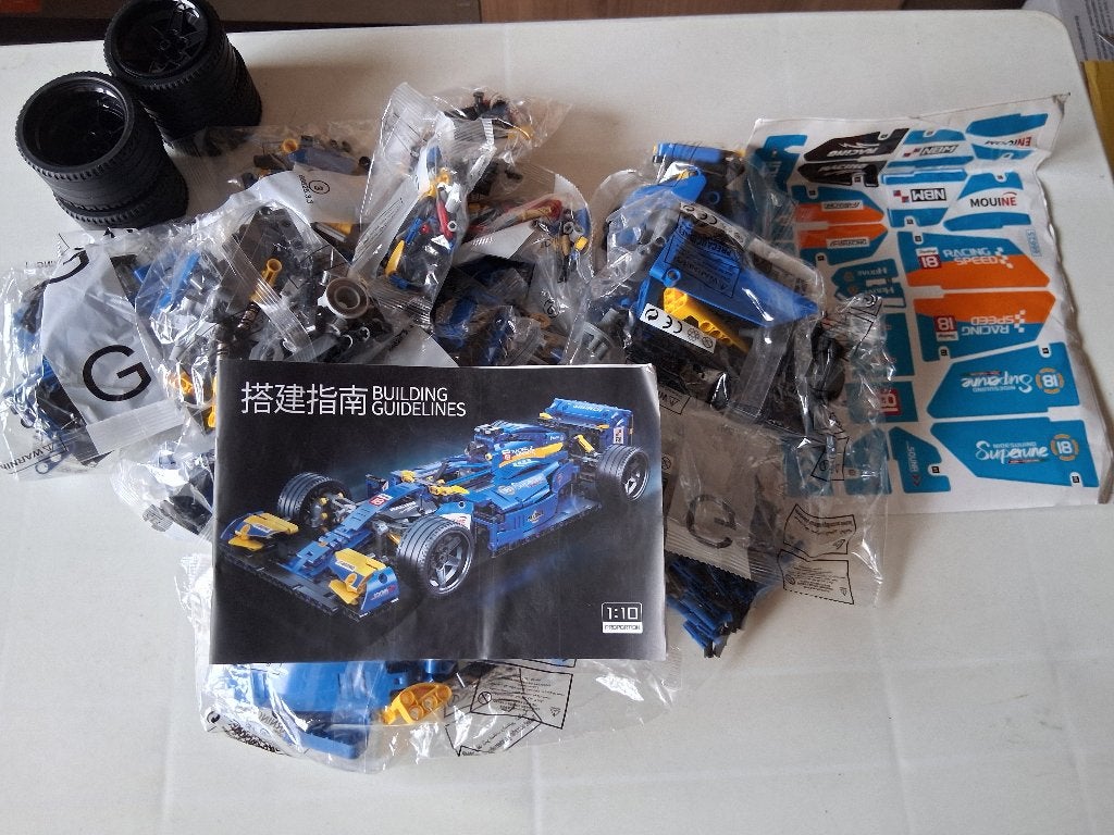 F1 raceauto Bouwpakket - Nieuw in ongeopende zakjes, Ophalen of Verzenden, Nieuw, Overige merken