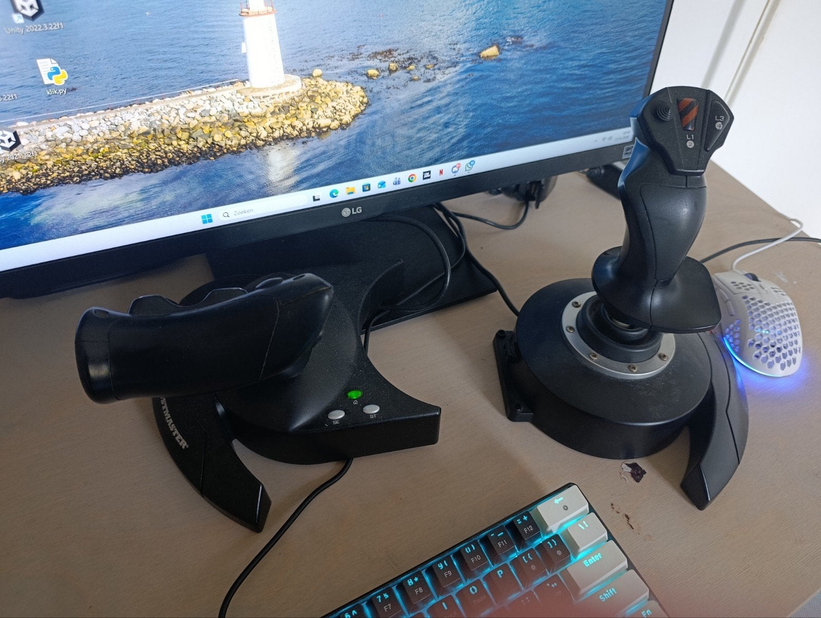 Hotas x joystick voor Flight Simulator, Computers en Software, Ophalen of Verzenden