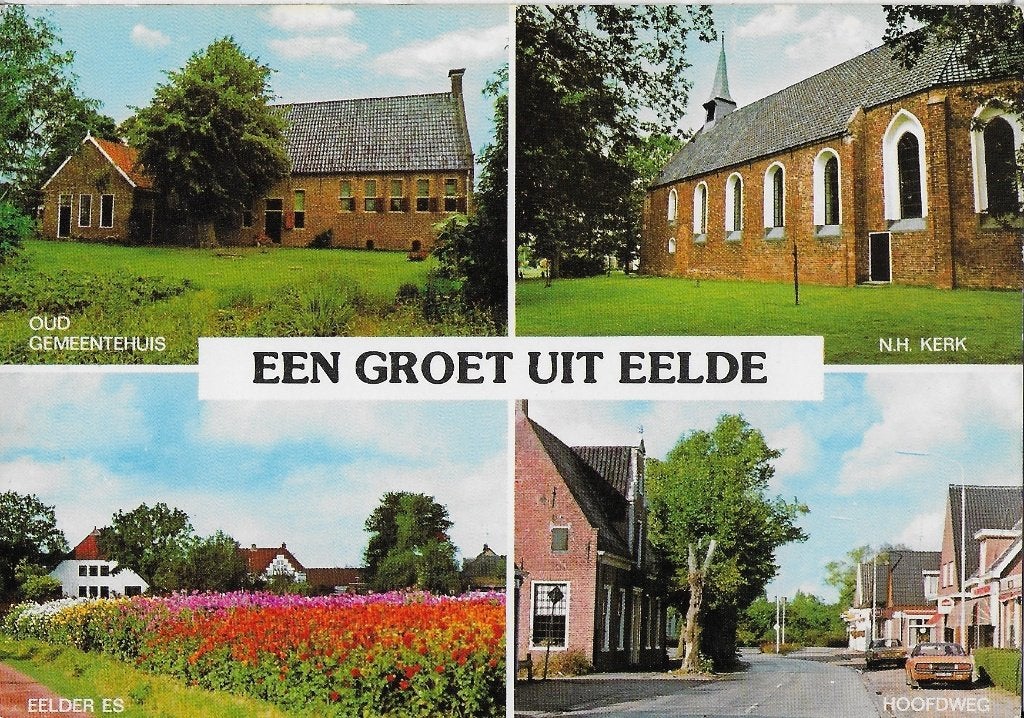 F5 Ongelopen Ansichtkaart Een groet uit Eelde, Verzamelen, Ophalen of Verzenden, 1980 tot heden, Ongelopen