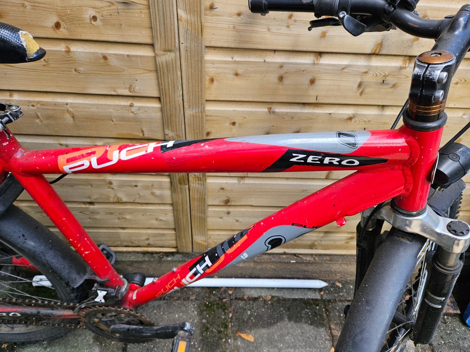 Puch Zero Mountainbike - Rood - Gebruikt, Overige merken, Gebruikt, Hardtail, Heren
