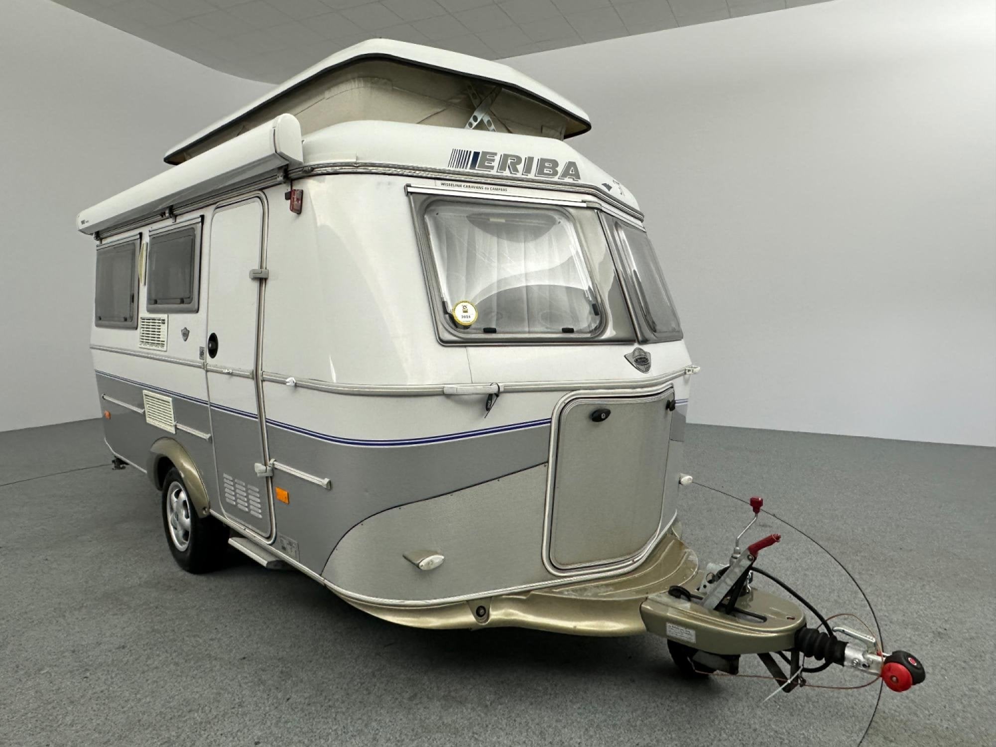 Eriba Touring Triton 430 GT Cassetteluifel Fietsendrager, Reservewiel, Bedrijf, 4 tot 5 meter, Eriba