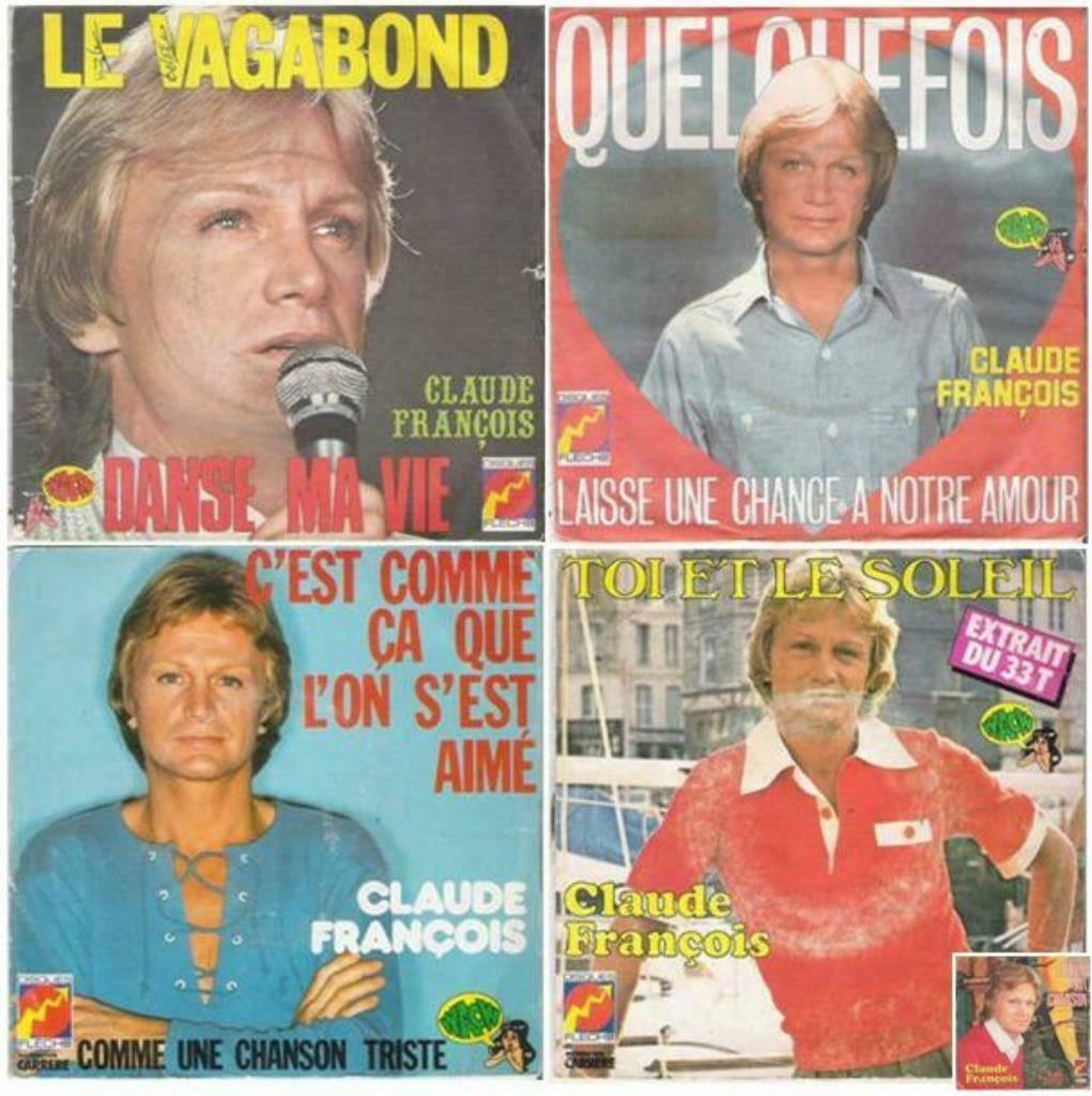 CLAUDE FRANCOIS - PAKKET!, Cd's en Dvd's, Vinyl Singles, 7 inch, Single, Ophalen of Verzenden, Zo goed als nieuw