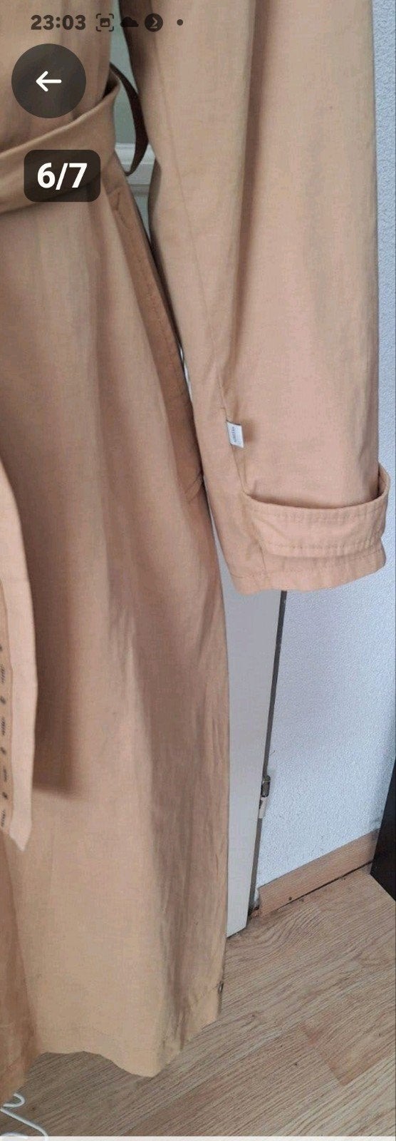 🌹Tussen door jas  zachte kwaliteit  ruime L42/44🌹, Kleding | Dames, 🌹ZUSS🌹, Beige, Maat 42/44 (L), Nieuw