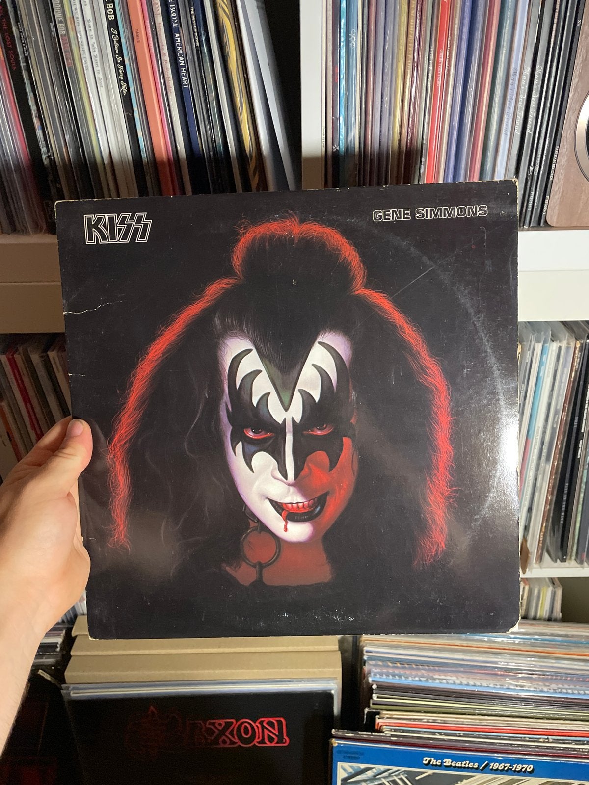 KISS - 4 Solo Albums Vinyl (Gene, Peter, Ace, Paul), LP, Gebruikt, Hard Rock, Originele persing
