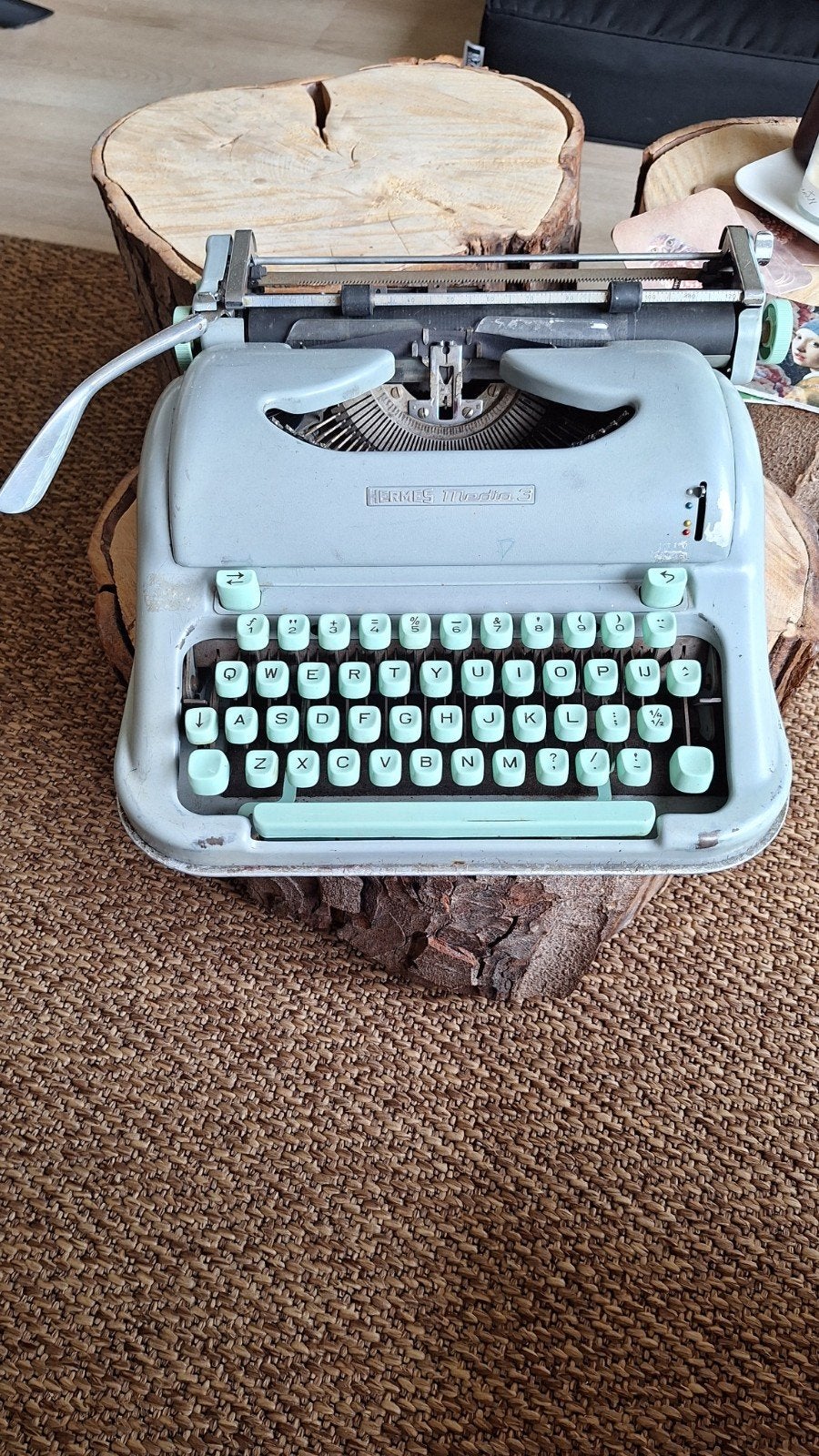 Hermes Media3 vintage typemachine, Ophalen of Verzenden, Gebruikt