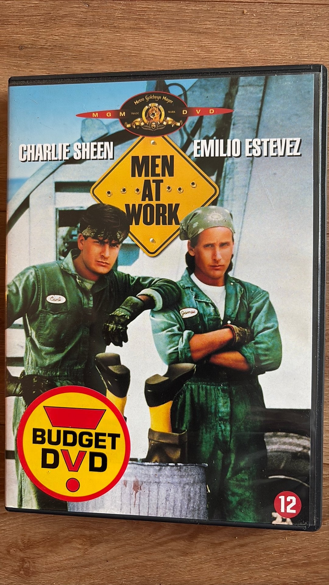 Men at Work DVD (Charlie Sheen & Emilio Estevez), Italiaans, Ophalen of Verzenden, Zo goed als nieuw, Komedie