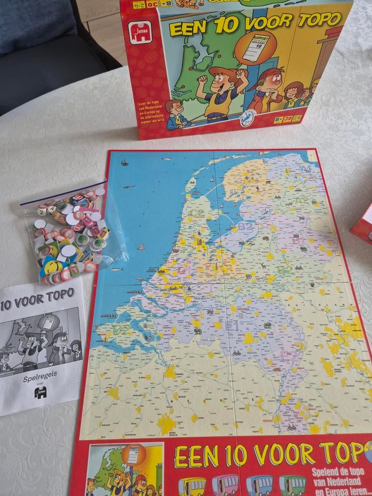 Gezelschapsspel Een 10 voor topo, Ophalen