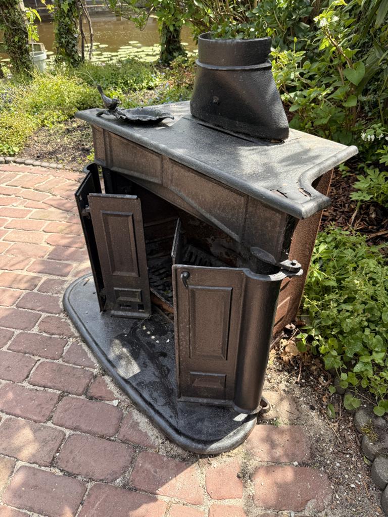 Gietijzeren Buitenhaard, houtkachel, Tuin en Terras, Tuinhaarden, Ophalen, Gebruikt