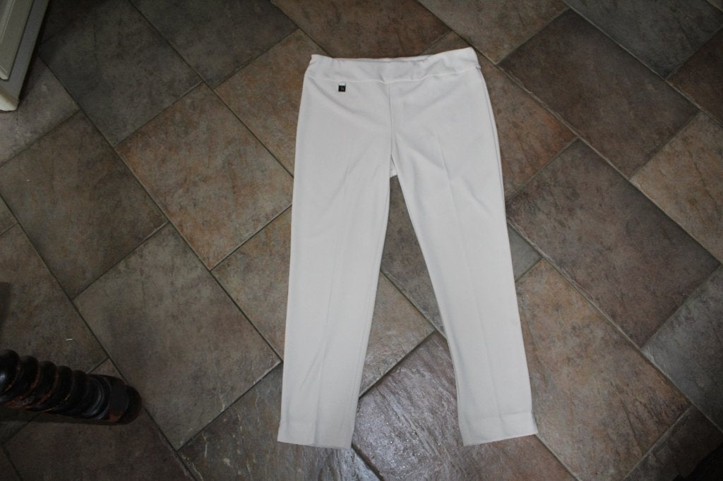 Joseph Ribkoff vlot chique creme stretch broek mt 46/48, Verzenden, ., Beige, Maat 46/48 (XL) of groter