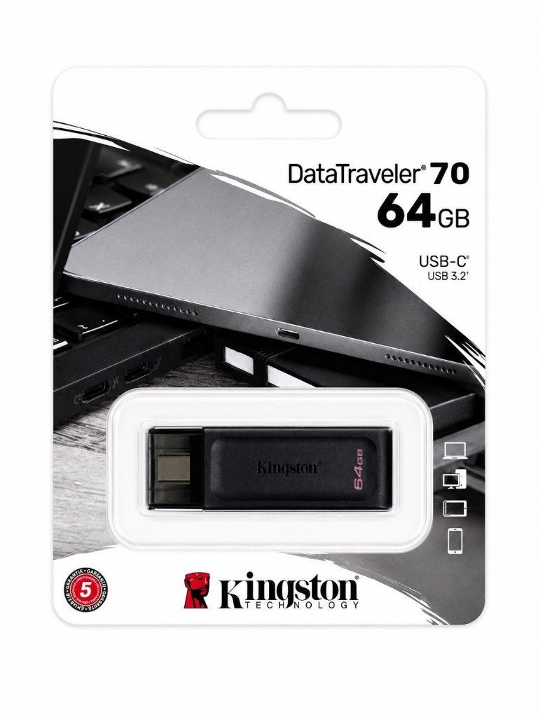 Kingston DataTraveler 70 USB Stick - 64GB (Type-C) | NIEUW, Computers en Software, USB Sticks, Nieuw, 64 GB, Ophalen of Verzenden