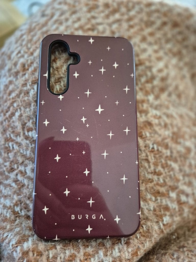 Burga Samsung Galaxy A54 telefoonhoesje, "Very Merry", Ophalen of Verzenden, Gebruikt, Overige modellen, Frontje of Cover