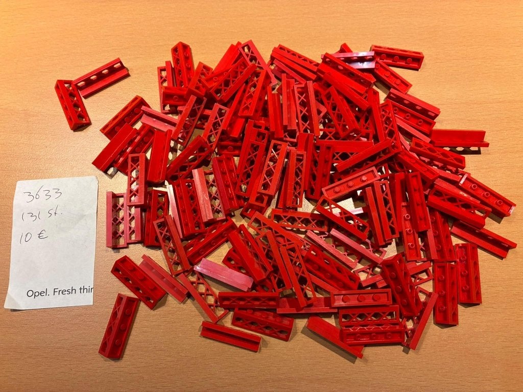 Lego hekjes laag (3633), Ophalen of Verzenden, Zo goed als nieuw, Losse stenen, Lego