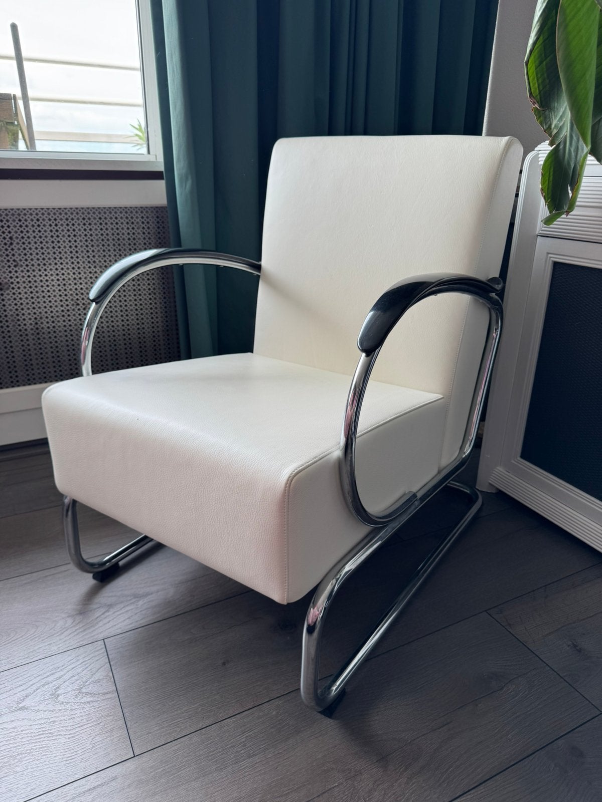 Gispen 407 Dutch Originals fauteuil, Huis en Inrichting, Fauteuils, Ophalen, Gebruikt, Leer, 50 tot 75 cm